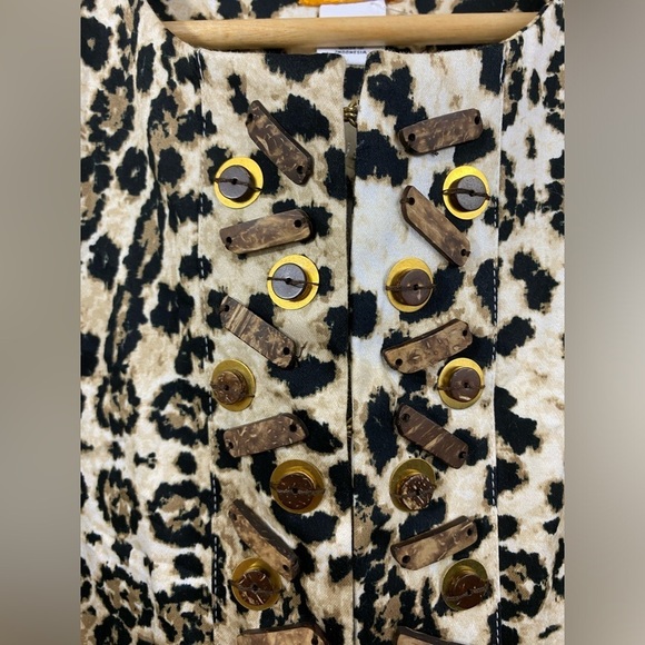 Ruby Road Blazer Womens Size 6P Leopard Print Short Stretchy 3/4 Sleeve - Picture 11 of 11